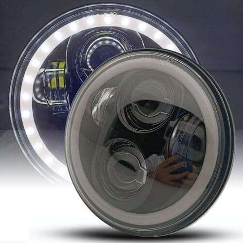 Motorcycle White Amber Full Halo 5.75 inch LED Headlights for Iron 883 Triumph Rocket iii 3 5 3/4 Headlamp 40W DRL Turn Signal