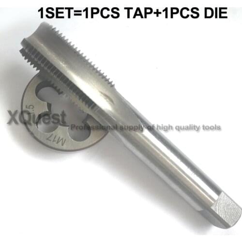 1set Metric Screw tap and die set M12 M13 M14 M15 M16 M17 M18 M20 Round die Fine thread Plug tap suit M4 M5 M6 M7 M8 M9 M10 M11