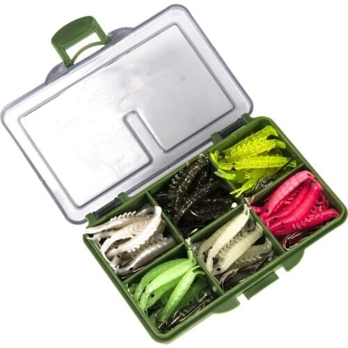 Luminous shrimp bait hook Soft Silicone Shrimp Fishing Lures Freshwater Fishing Shrimp Bait Fishing Lures Hooks Set Shrimp Lumin