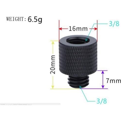 New 3/8" female to 3/8" Male Thread Screw Mount Adapter Tripod Plate Screw Plate Screw mount for SLR camera