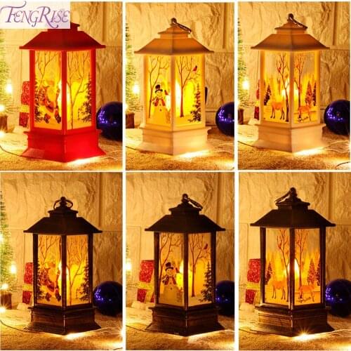 Merry Christmas Decorations for Home Led Christmas Tree Ornaments Cristmas Decor Candle Holder Xmas Light Pendants New Year 2020