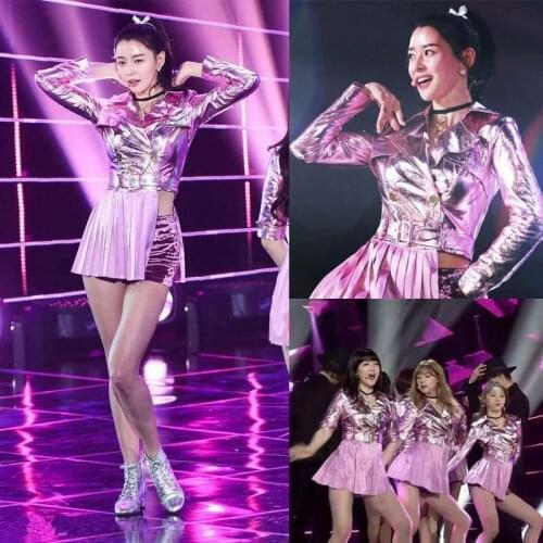 Sexy Women Team Dance Costume Korean Style New Leading Dance Costume DS Performance Costume Singer Night Club Party Set