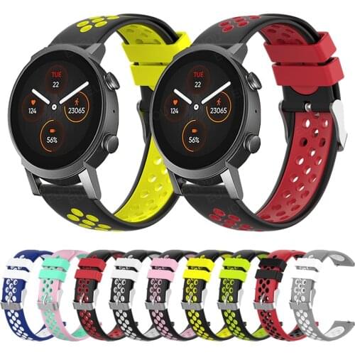 Silicone Strap For TicWatch E3 Wriststrap Band For TicWatch GTH Smartwatch Wristband Bracelet watchband Replace accessories