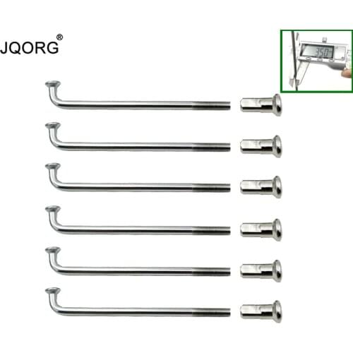 9K 3.5mm Motocross Spokes 304 Stainless Steel Material J-BEND Equal Diameter Motorcycle Spokes For Motorcycle Wheels