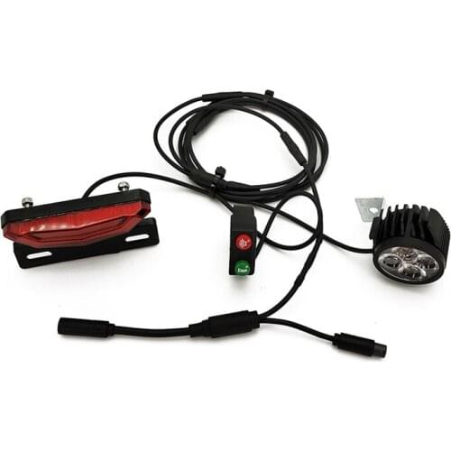 Hot-Ebike Light LED for Bafang BBS01 BBS02 BBSHD Mid Motor Electric Bike Headlight with Waterproof Line Light Group