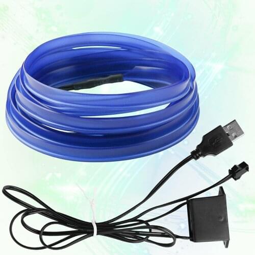 DC 12V 300cm LED Light Interior Strip Neon Lighting Garland Wire Rope Tube Decoration Flexible Atmosphere Lights