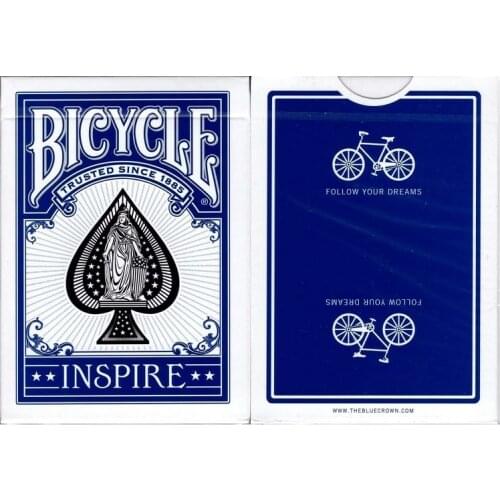 Bicycle Blue Inspire Playing Cards Marked Deck USPCC Collectable Poker Magic Card Games Magic Tricks Props for Magician