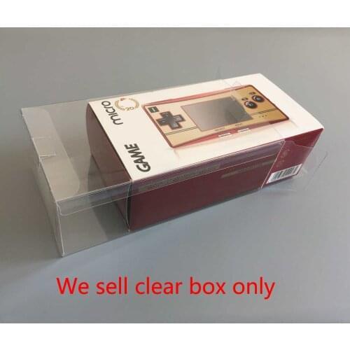 100 PCS Transparent PET Display box For GBM for Mario 20th Anniversary Limited JP Edition for GameboyMicro storage Protector box