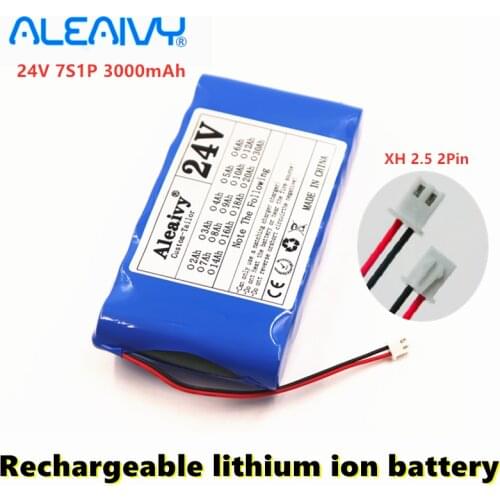 2020 New 24v 7S1P 18650 lithium Battery Pack 25.2V 3000mAh Rechargeable Battery for Small Motor Motors / LED Strip Protection