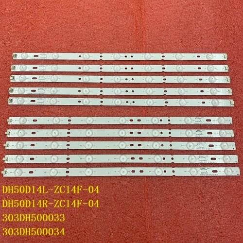 5set=10pcs LED Strip For SCEPTRE X505BV 50CE1120 DH50D14L DH50D14R-ZC14F-04 CN50HA708 CRH-K503535T0514R39U K503535T0514L39U