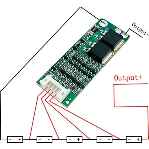 5S 15A Li-ion Lithium Battery BMS 18650 Charger Protection Board 18V 21V Cell Protection Circuit