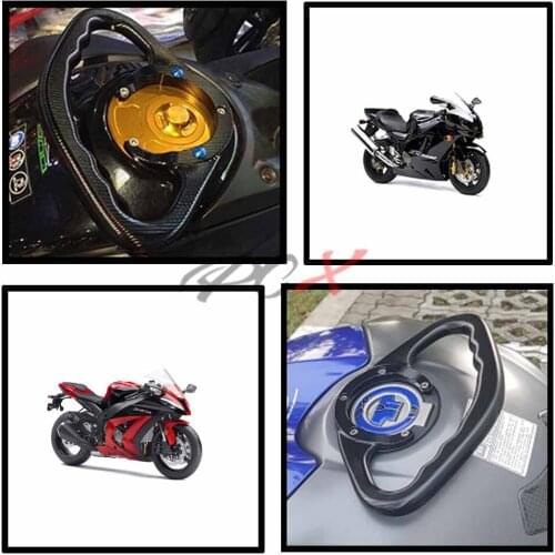 Alconstar- Motorcycle Passenger Handgrips Hand Grip Tank Grab Bar Handles Armrest For Suzuki GSXR 750 2004 - 2013 2005 2006 2007
