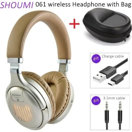 Bluetooth Wireless Headphone Stereo Bass Headset with Waterproof Earphone Bag Noise Canceling Helmet,with Mic for Xiaomi Samsung