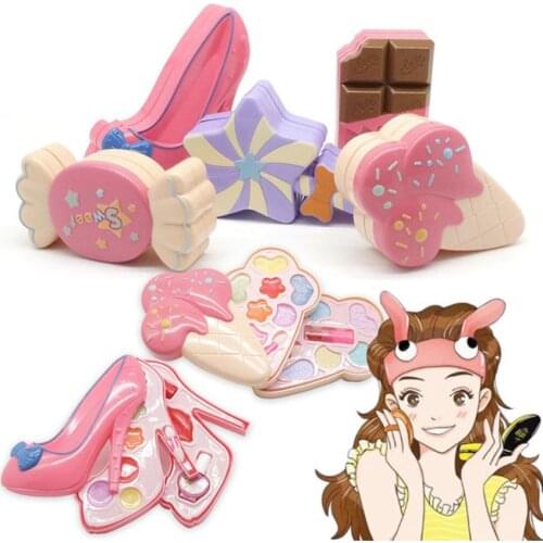 1 Set Childrens makeup set, princess cosmetic set, lollipop makeup box, safe washable pretend game girl, girl makeup toy set