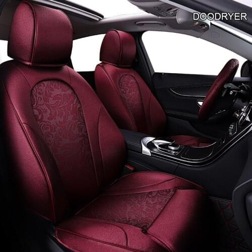 DOODRYER Custom Leather car seat cover For Toyota Corolla PRIUS Prado Land Cruiser RAV4 CROWN Camry Highlander CH-R Alphard