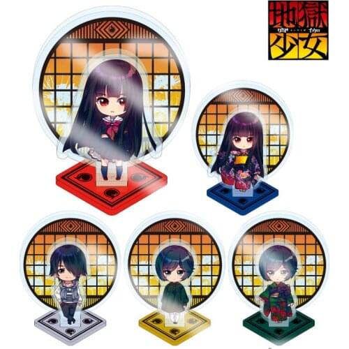 2021 HOT Japan Anime Jigoku Shoujo Enma Ai Acrylic Figure Stand Model Plate Desktop Decor Toy Collection Student Cosplay Xmas