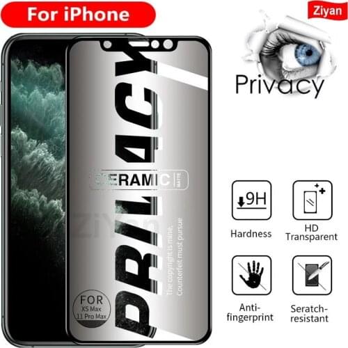 Matte Soft Ceramic Privacy Screen Protectors For iPhone 12 11 Pro Max X XS XR 7 8 6S Plus SE2020 12Mini Anti-spy Protective Film