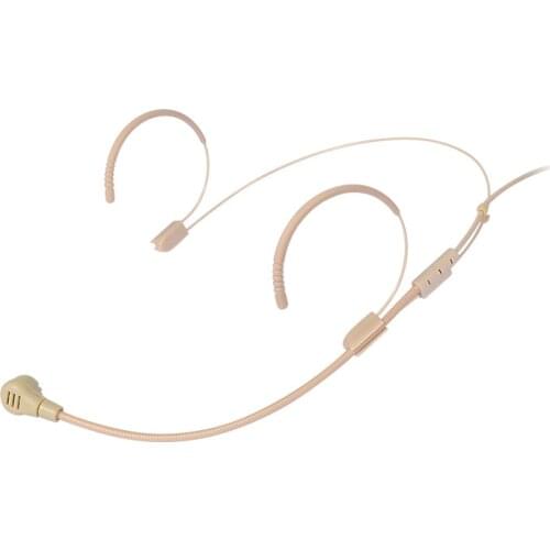 Hot Beige Headset Microphone Condenser Wired Show Transmitter Microfone for Shure Wireless Mini XLR 4pin Microkone