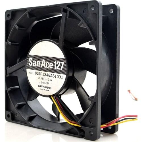 Original FOR Sanyo SAN ACE127 48V 0.3A 4 Line 109P1348AS1031 Cooling Fan