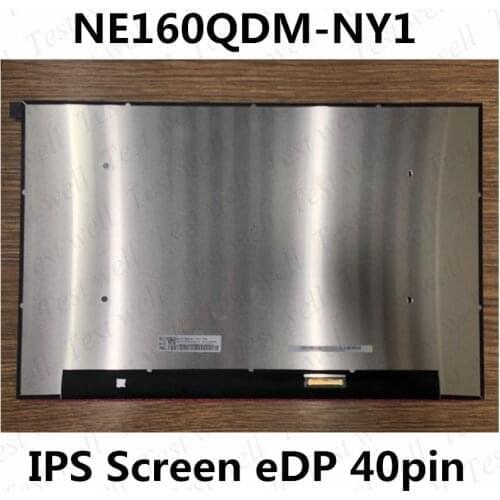 Original 16'' For BOE LCD screen NE160QDM-NY1 IPS eDP 40pins laptop lcd diaplay replacement