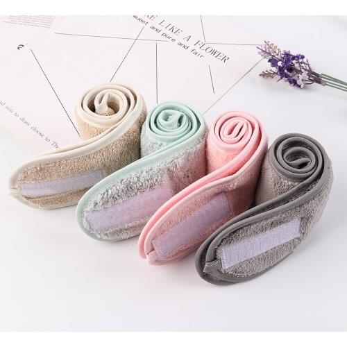 1PC Adjustable Stretch Towel Shower Caps Women Facial Hairband Make Up Wrap Head Cleaning Cloth Headband Home Accessory