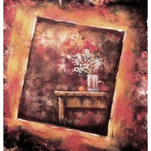 Professional Scenic Hand Paint Muslin backdrops FSE27 , 10ft x 10ft Hand Painted Photography Background