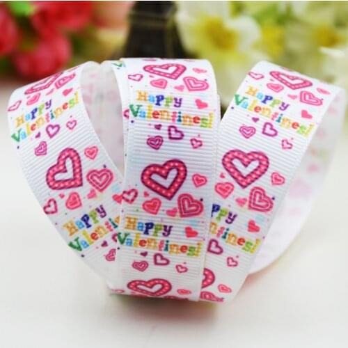 22mm,25mm,38mm,75mm Valentines Day Cartoon Character printed Grosgrain Ribbon party decoration 10 Yards X-01696