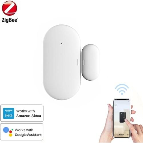 Tuya Smart ZIGBEE Door and Windows Sensor Door Open Phone Alert Personal Security Home Automation Compatible Alexa Google Home