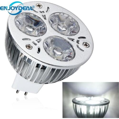 MR16 High Power 9W Aluminum Alloy 3x3w LED Lamp Spotlight Cool White 12V for good useful