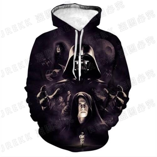New Star Wars Hoodies Men Women Children Fashion Darth Vader 3D Print Sweatshirt Streetwear Casual Cool Pullover Tops Clothing