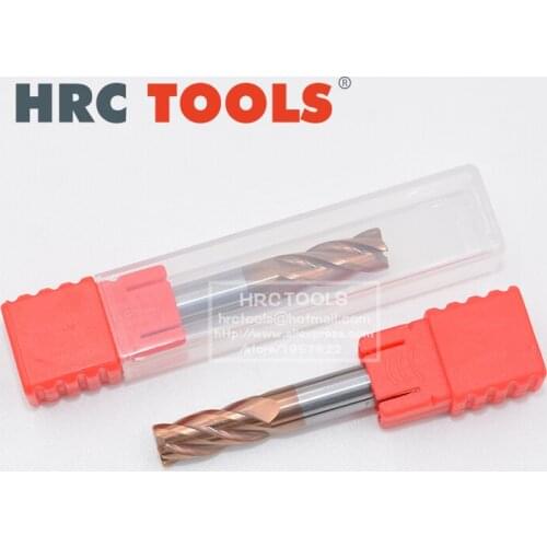 X8-R0.5x13Hx6Dx50L HRC55 Solid Tungsten Carbide TiAIN Coated Long neck End Mill for CNC Machine