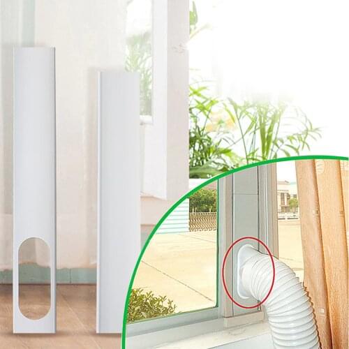 The Newest Airlock Window Seal For Portable Air Conditioner, 400 Cm Flexible Cloth Sealing Plate Window Seal With Zip