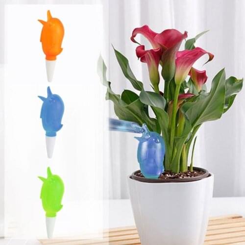 50LB Cute Bird Shape Plant Self Watering Device Transparent Automatic Irrigation Dripper Kettle Spike for Indoor Outdoor Flower