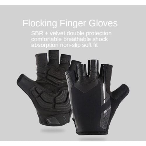 Cycling Half Finger Short Gloves Gel Pad Shockproof Anti-skidding Breathable MTB Racing Bike Bicycle Motorcycle Biker Gloves