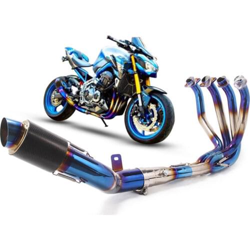 Full System Exhaust For Kawasaki Z900(Not Z900e z900 A2) 17-19 Motorcycle Modified Muffler Pipe Exhaust Front Header Pipe Tube