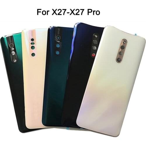 X27 Pro Back Glass Battery Cover For VIVO X 27 Pro Housing 3D Glass Case For VIVO X27 Rear Door Back Cover