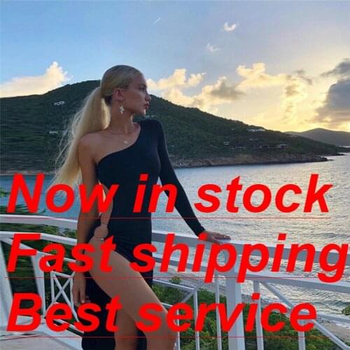 Womens Party Beach Club Vacation Solid Bodycon High Slit Long Dress Cutout Split Bodycon Dress