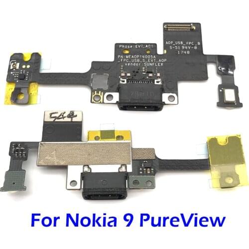 10Pcs/Lot, Charger Board PCB Flex For Nokia 9 PureView USB Port Connector Dock Charging Ribbon Cable