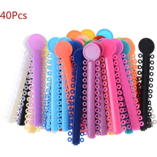 20/40Pcs Elastic Rubber Bands Dental Oral Ligature Orthodontics Ties Dentist Tools Wholesale