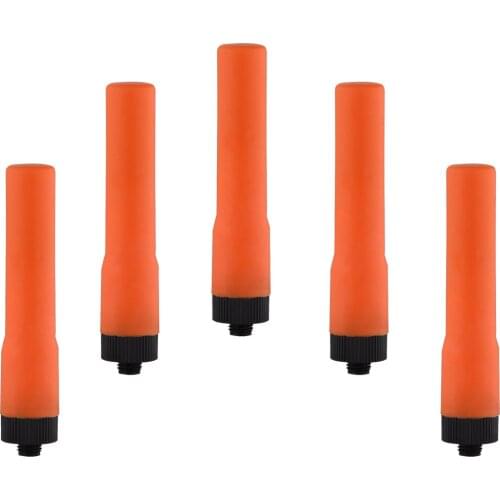 5PCS ST20 Short Antenna 144MHz/430MHz SMA-Female Dual Band SF20 for HYT Icom TYT BAOFENG BF-888S UV-5R Wonxun Walkie Talkie