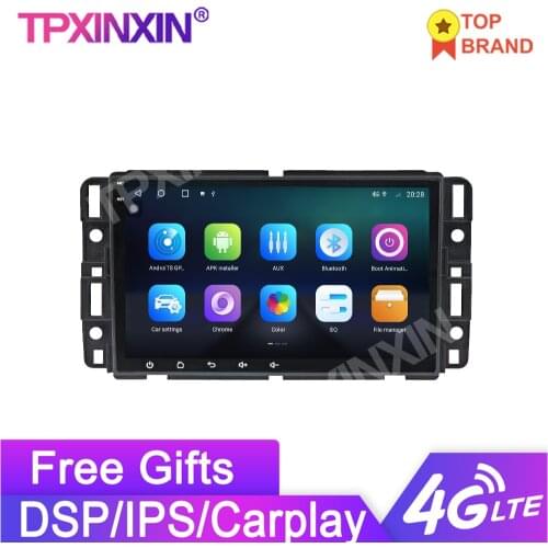 Android 10 64GB PX6 Car Radio GPS Navigation for GMC Yukon Tahoe 2007-2012 Auto Stereo Radio Tape Recorder Multimedia Head Unit