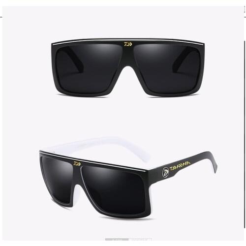 DAIWA Fishing Glasses New Mens Outdoor Anti-ultraviolet Fishing Sunglasses Fashion Big Frame Riding Sports Windproof Sunglasses