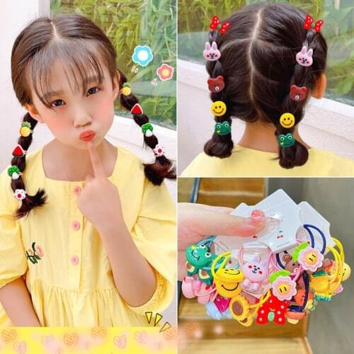 Children a variety of styles rope tied hair rubber band does not hurt hair elasticity small hair head-dress cute baby hair girl