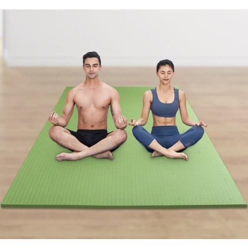 Home Parent-Child Yoga Mat 200x130cm Big Size Non Slip TPE Exercise Mats 15mm Thick Hatha Cardio Fitness Training Accessories