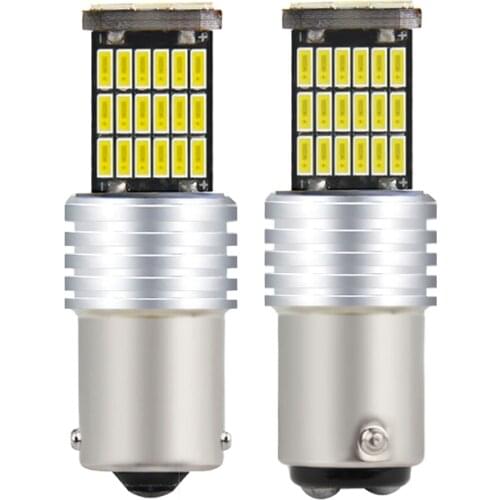 2 Pieces Ba15s 1156 LED Bulb Turn Signal Light Canbus No error Bay15d 1157 LED 12V 4014 SMD 7500K Car Tail Reverse Back Lamps
