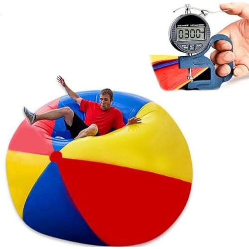 Super big80cm100cm Giant Inflatable Beach Ball Large Three-color Thickened Pvc Water Volleyball Football Outdoor Party Kids Toys