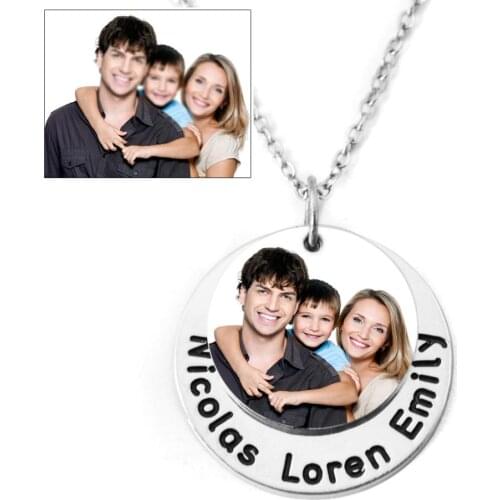 Customize Photo Necklace,Photo Necklace,Family keepsake,Personalized Name Jewelry,Gift for her,Mothers Gift
