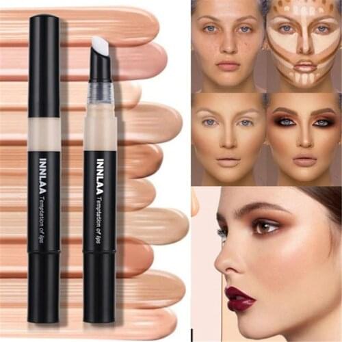 1Pc Concealer Pen Waterproof Coverage Repairing Stick Dark Circle Eraser Brighten Nude Makeup Full Cover Pencil Stick