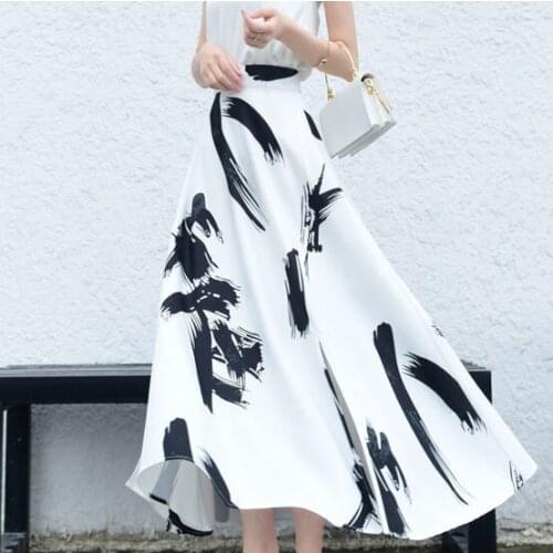 Fashion strappy wide-legged trousers two-piece set summer 2021 comfortable white pleated skirt faldas largas mujer