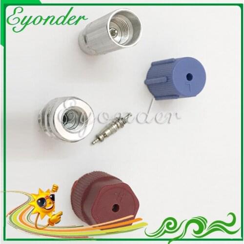A/C AC Air Conditioning Conditioner Aircon Fiiling Valve Schrader Core Cap System for Volkswagen POLO J-ETTA AUDI Skoda Seat